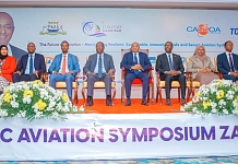 The Rt. Hon. Joseph Ntakirutimana, Speaker of the East African Legislative Assembly (EALA) at the 6th EAC Aviation Symposium organized by the EAC-Civil Aviation Safety and Security Oversight Agency (EAC-CASSOA)